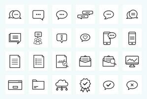 flat vector bubble talk business icon design set collection