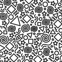 flat design black and white BW pattern design wallpaper background vector