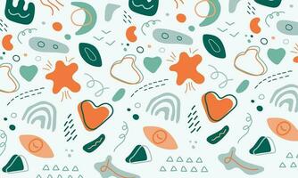 Captivating and playful designs feature a mix of abstract shapes, whimsical doodles, and vibrant colors, making them perfect for adding a touch of charm to your projects vector