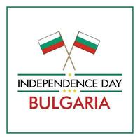 bandera de Bulgaria en blanco antecedentes. bandera o cinta vector modelo para independencia día