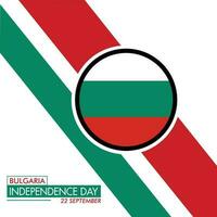 Flag of bulgaria on white background. banner or ribbon vector template for independence day