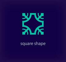 Unique square pattern logo. Modern design color. Creative shape and square concept logo template. vector. vector