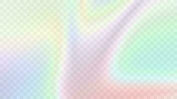 Modern blurred gradient background in trendy retro 90s, 00s style. Y2K aesthetic. Rainbow light prism effect. Hologram reflection. Poster template for social media posts, digital marketing vector