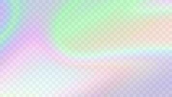 Modern blurred gradient background in trendy retro 90s, 00s style. Y2K aesthetic. Rainbow light prism effect. Hologram reflection. Poster template for social media posts, digital marketing vector