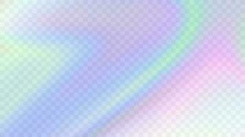 Modern blurred gradient background in trendy retro 90s, 00s style. Y2K aesthetic. Rainbow light prism effect. Hologram reflection. Poster template for social media posts, digital marketing vector