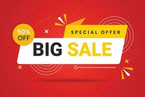 Vector big sale discount banner set promotion with the yellow background and  super offer banner template with editable text effect