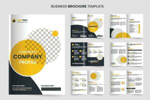 Brochure template layout design and corporate company profile brochure template design vector