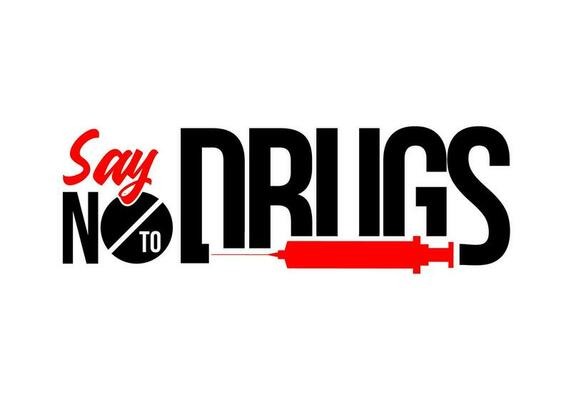 Say no to drug for health and welfare background