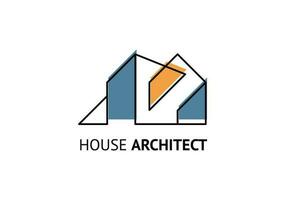 Architecture logo design template, Vector construction company