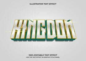 Editable Kingdom 3D Vector Text Effect