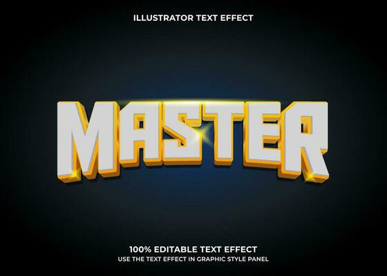 Editable Master 3D Vector Text Effect