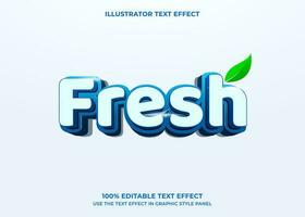 editable Fresco 3d vector texto efecto 2