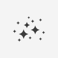 brillar icono vector. centelleo, brillar, parpadeo símbolo signo. limpiar estrella icono. vector