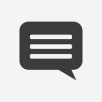 talk bubble, feedback icon vector. communication, sms, conversation, chat, speech, message symbol sign vector