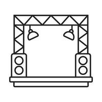 stage icon vector