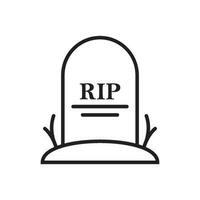 tombstone icon vector