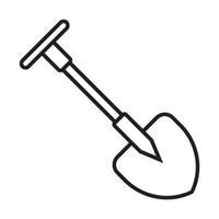 shovel icon vector