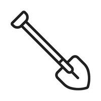 shovel icon vector