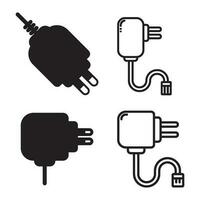 phone charger icon vector