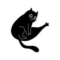 Black Cat Illustration vector