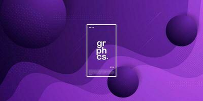 Minimal dynamic purple abstract background wave design vector for banner cover book flyer and other element graphic design. Eps10 vector