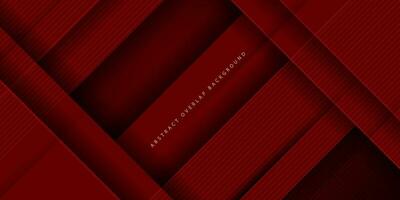 Abstract dark red gradient illustration background with 3d look overlap square with shadow and simple pattern. cool design and luxury. Eps10 vector