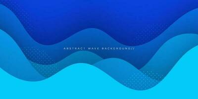 Simple blue abstract wave background. Geometric design for banner, cover, flyer, brochure, poster design, business presentation and website. Eps10 vector