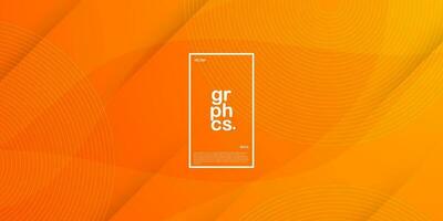 Abstract orange wave bacgkround with bright gradient color. Abstract geometric pattern simple background for banner, brocure,presentation design, and business card. Eps10 vector