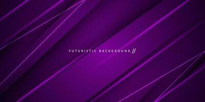 Abstract futuristic dark purple background with shadows and simple geometric lines. 3D look design with additional light. suitable for posters, brochures, e-sports and others. Eps10 vector