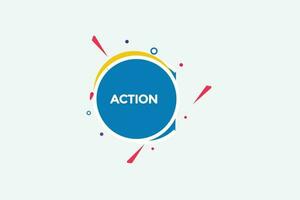 new action, level, sign, speech, bubble vector
