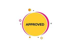 new approved, level, sign, speech, bubble  banner, vector