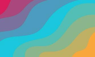 colorful abstract wave simple background vector