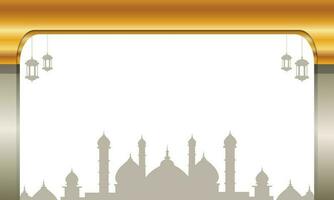 Luxury Islamic style blank background vector