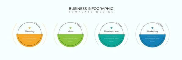 infographic business design template vector for infographic timeline, steps, technology, people, chart, graph, flowchart, diagram, circle label, infographic layout design