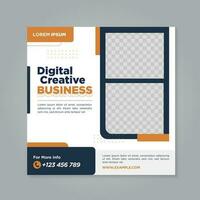 Corporate social media banner template vector