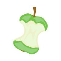 Apple core vector illustration