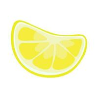 Slice of lemon vector illustration