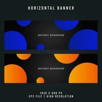 Abstract Fluid Background Horizontal Banner - Dynamic and Modern Design vector