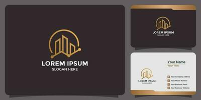 building design logo and branding card vector