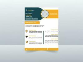 Corporate flyer design template vector