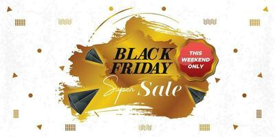 Black Friday Super Sale. black friday sale web banner. black friday sale post. super sale banner template design. big sale promotion discount sale banner. Design template for Black Friday sale banner vector