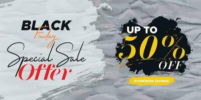 Black Friday Super Sale. black friday sale web banner. black friday sale post. super sale banner template design. big sale promotion discount sale banner. Design template for Black Friday sale banner vector