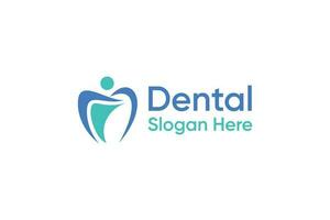 Dental teeth logo design vector