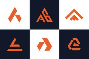 Creative letter a logo design bundle for brand vector