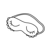 Vector illustration of a sleep mask