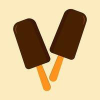 Sweet food chocolate. Ice cream, candy. Summer vector food icon illustration.