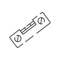 Construction tools - outline icon spirit level, vector, simple thin line icon collection. vector