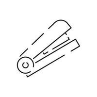 Construction tools - outline icon staple, vector, simple thin line icon collection. vector