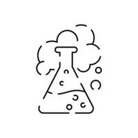 Chemistry and laboratory related line icon. Science and scientific equipment linear icon. Lab and experiment outline vector sign biology. Test instruments.