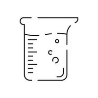 Chemistry and laboratory related line icon. Science and scientific equipment linear icon. Lab and experiment outline vector sign biology. Test instruments.